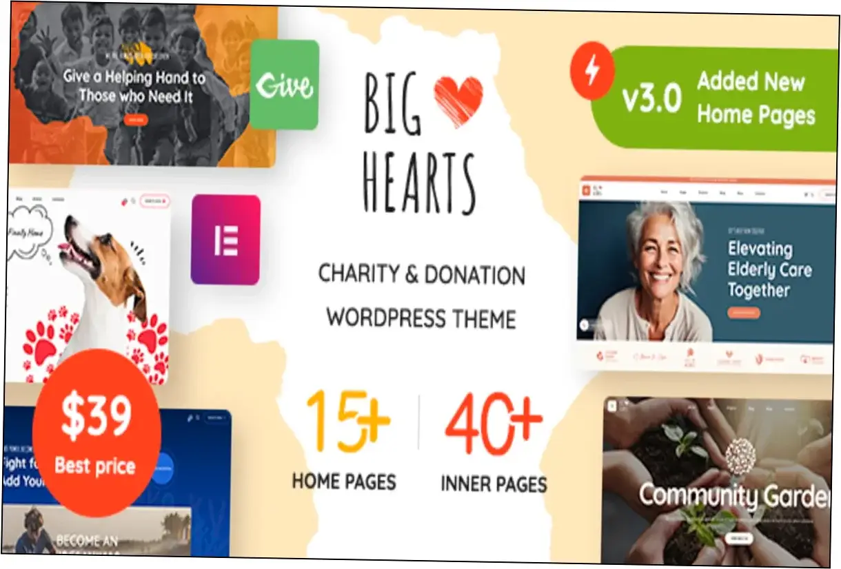 Preview of BigHearts Theme