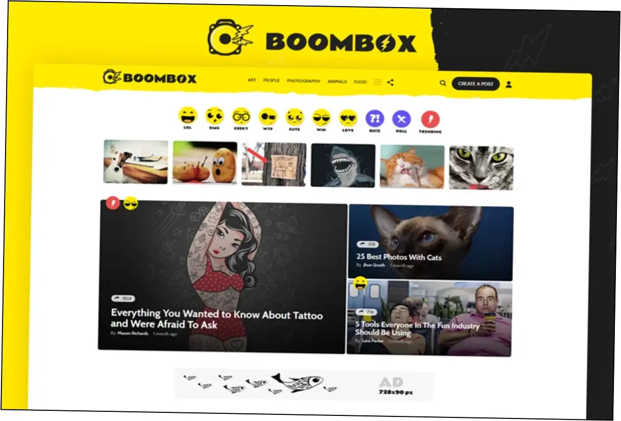 Preview of Boombox Theme