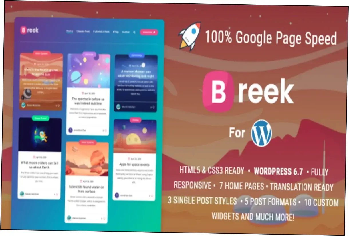 Preview of Breek Theme