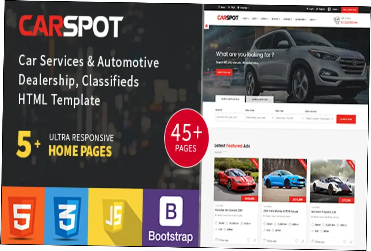 Carspot Theme Nulled Download Preview