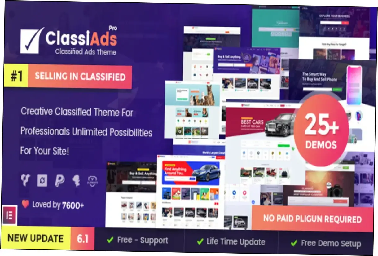 Preview of Classiads Theme