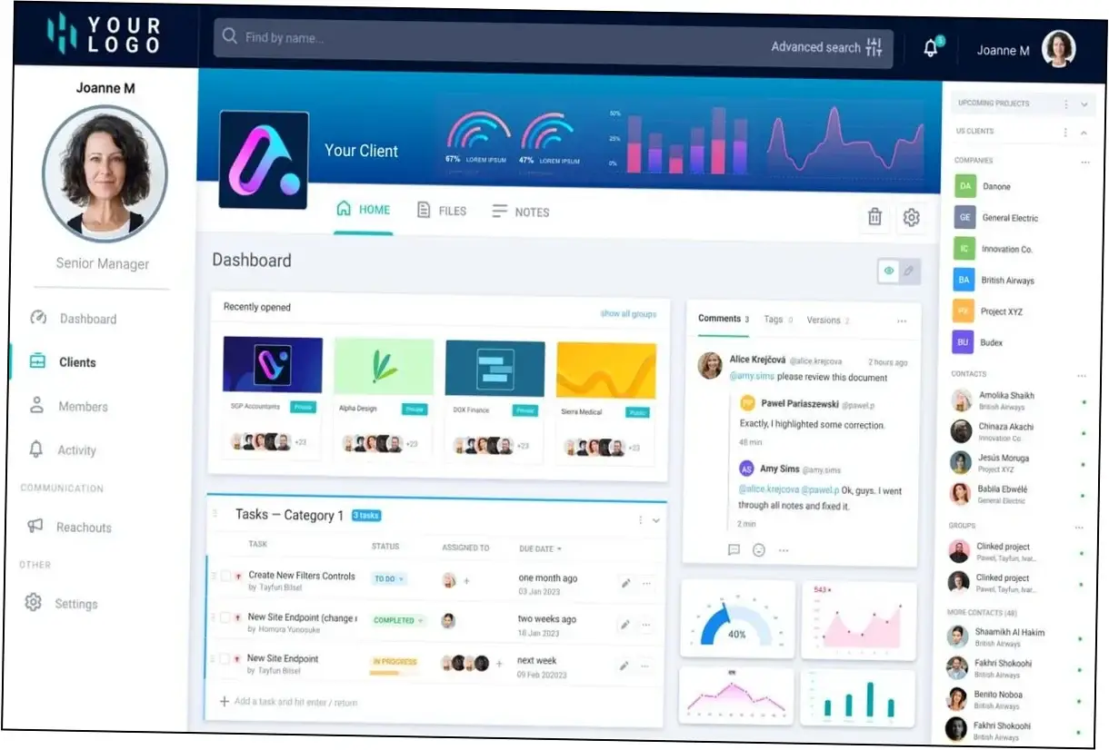 Preview of Client Portal for WordPress