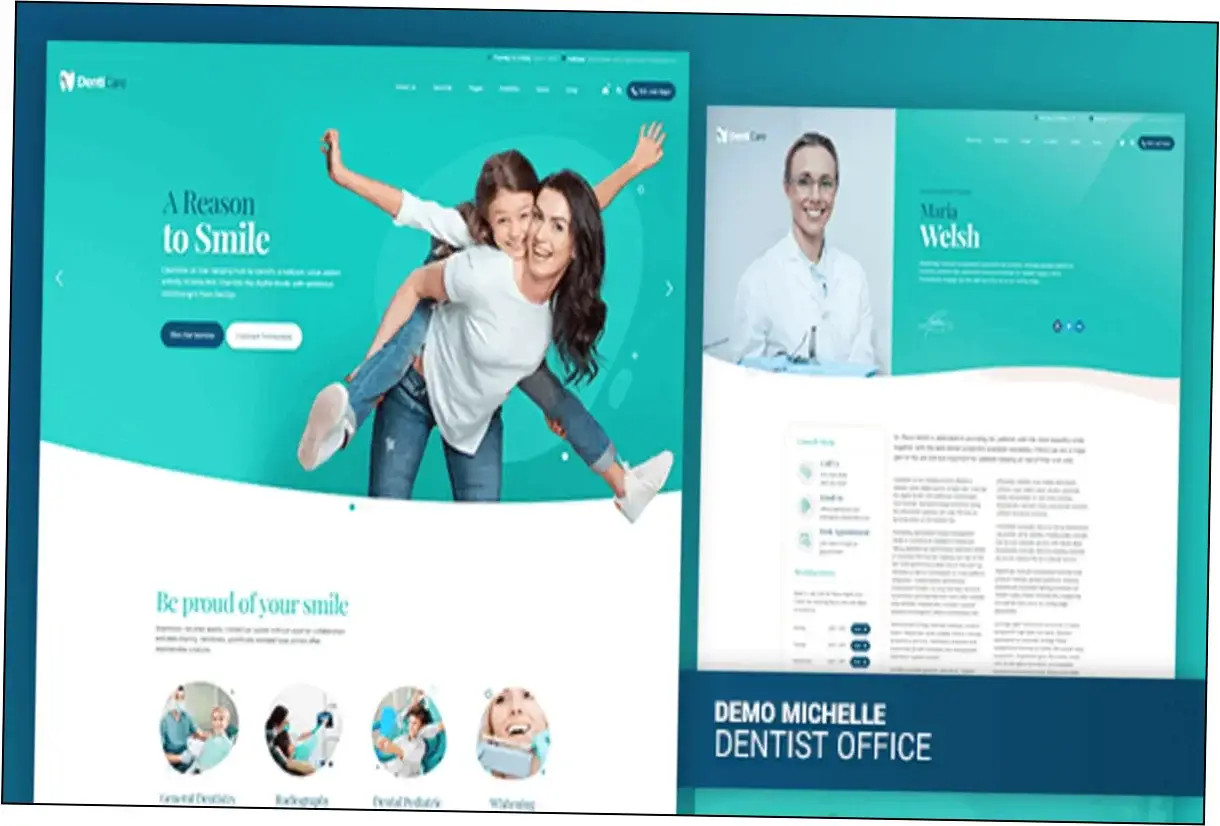 Preview of DentiCare Theme