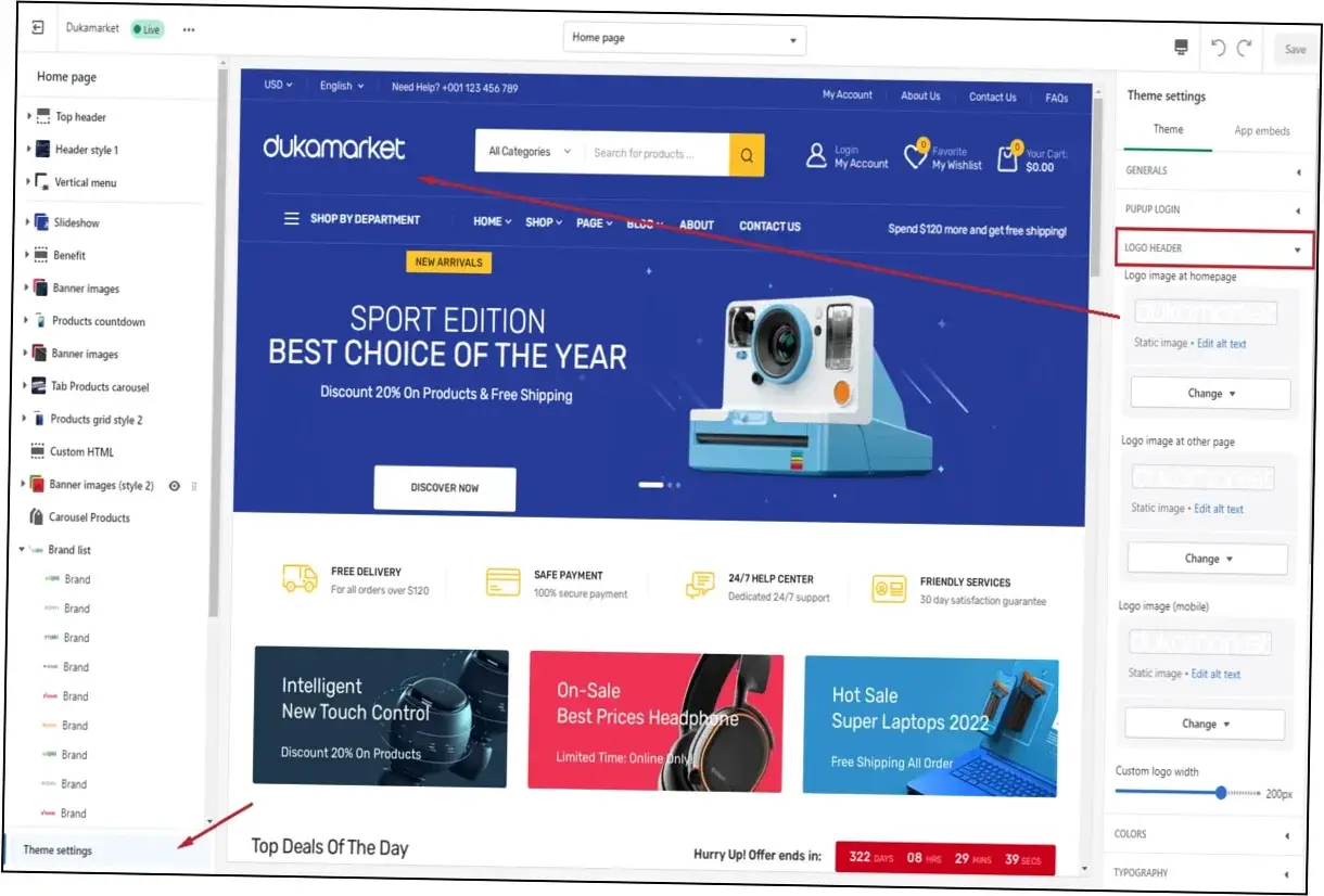 Preview of Dukamarket Shopify Theme