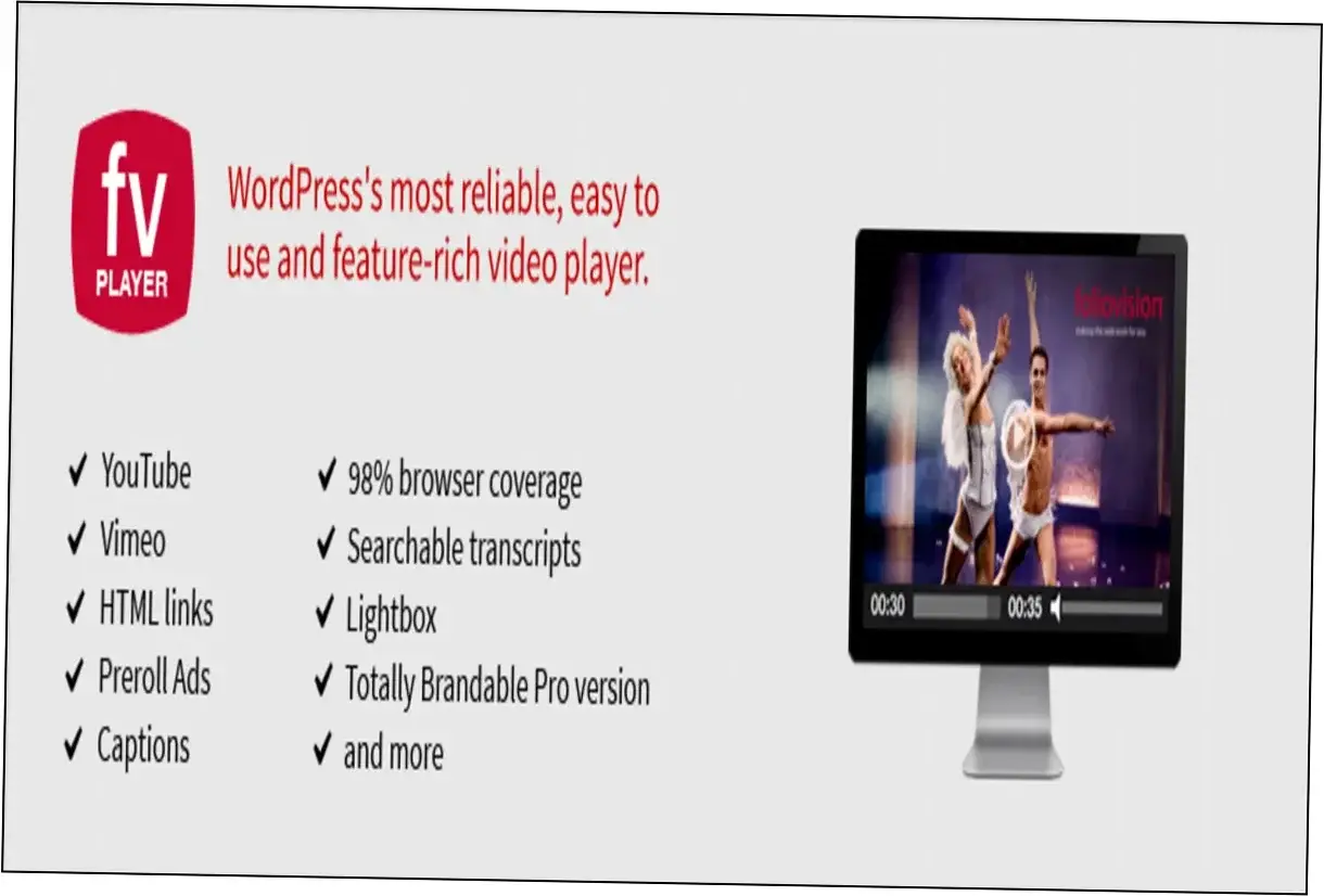 FV Flowplayer Video Player Pro Nulled Download