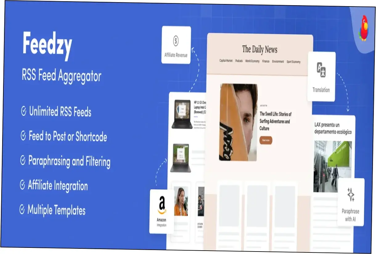 Feedzy RSS Feeds Premium Nulled Download