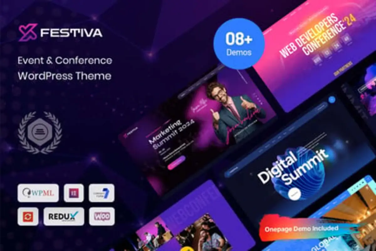 Preview of Festiva WordPress Theme