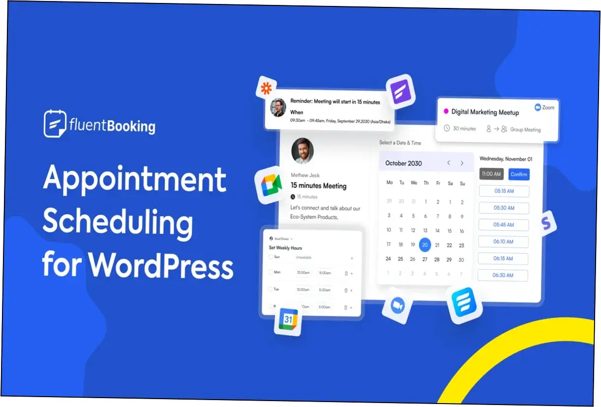 Preview of Fluent Booking Pro