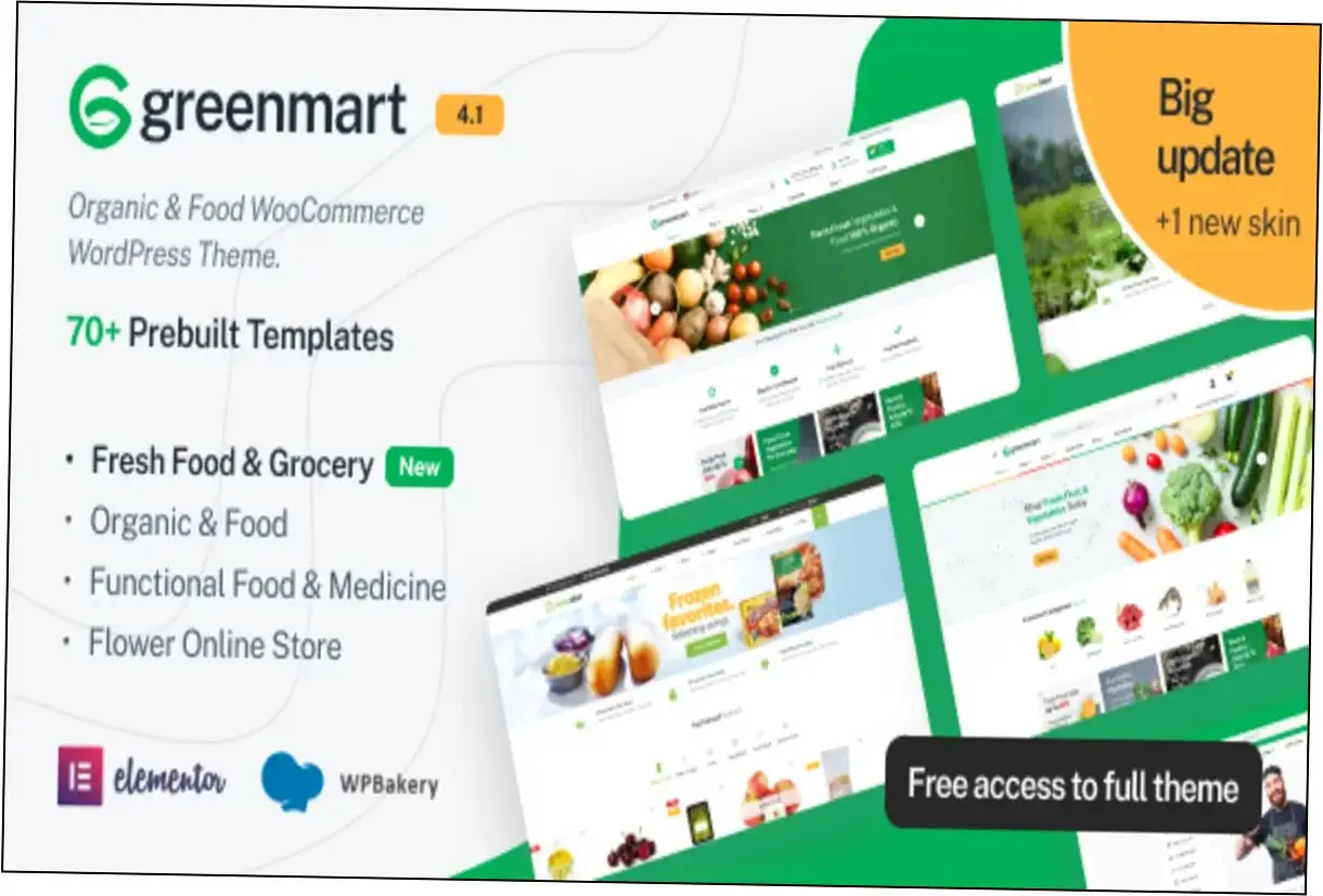 Preview of GreenMart Theme