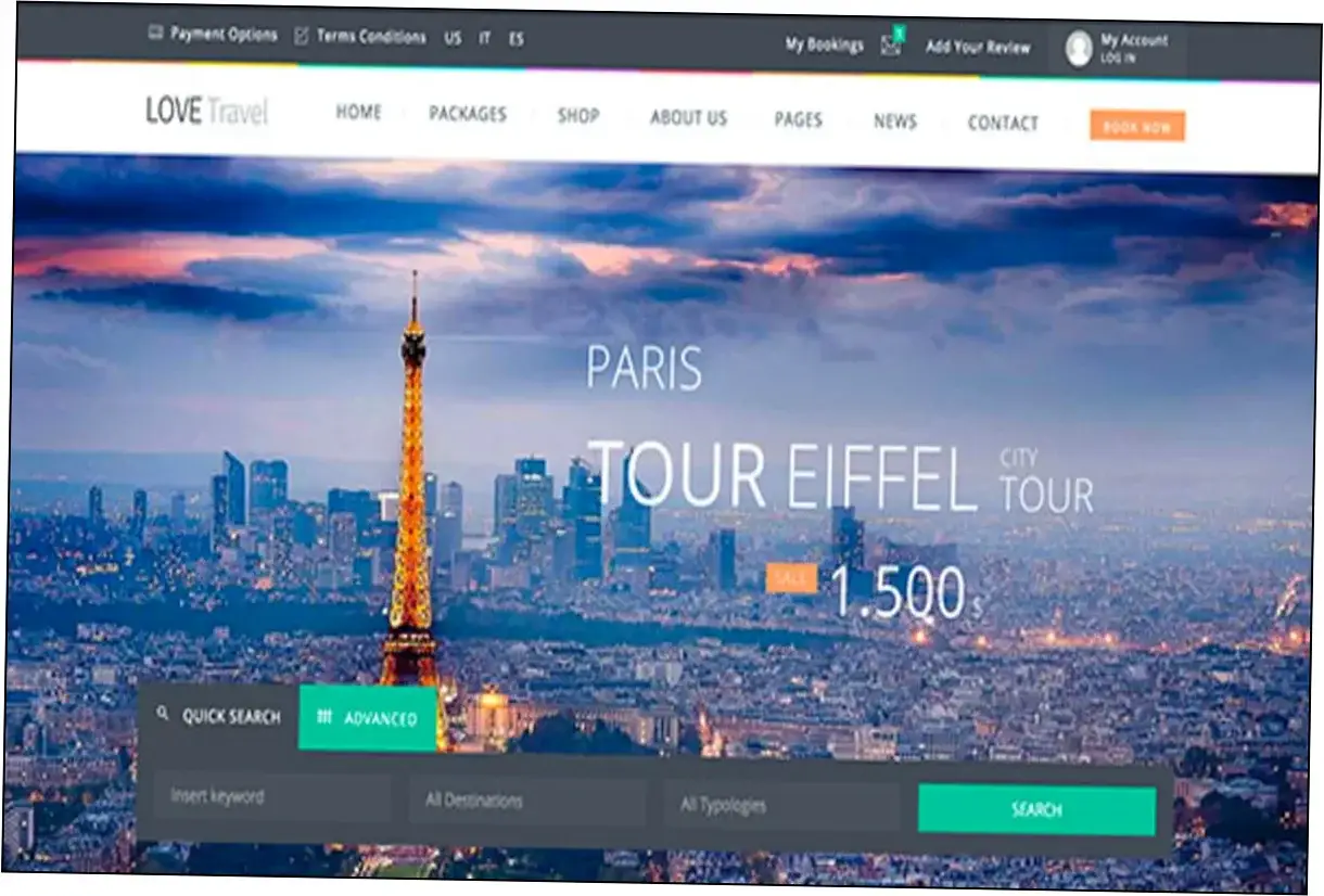 Preview of Love Travel Theme