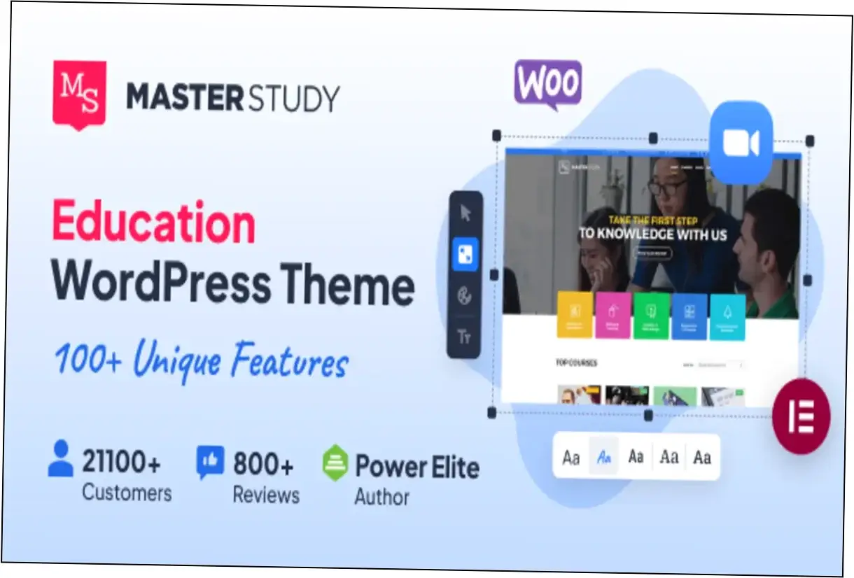 Preview of MasterStudy Education WordPress Theme