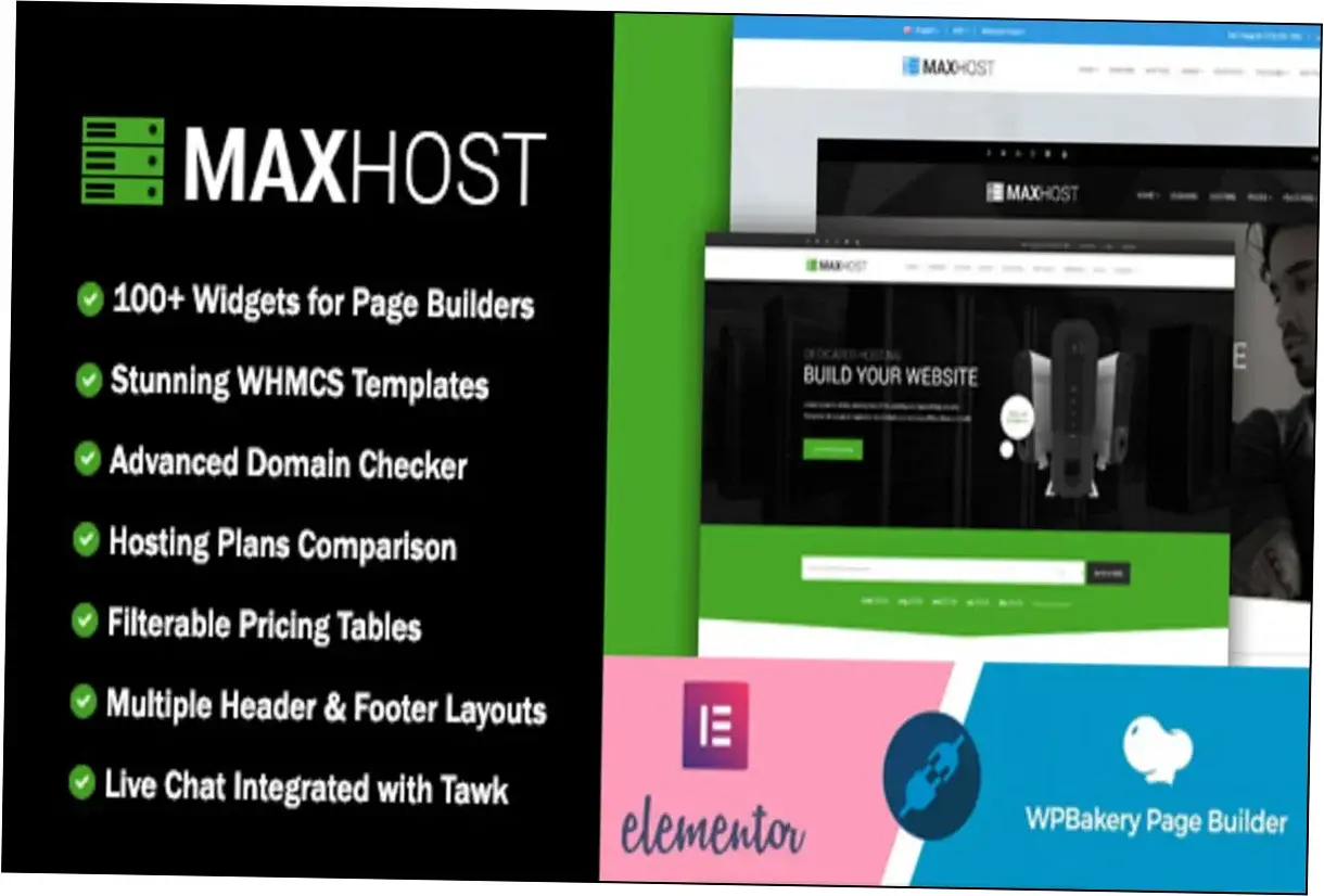 MaxHost Theme Nulled Download Preview