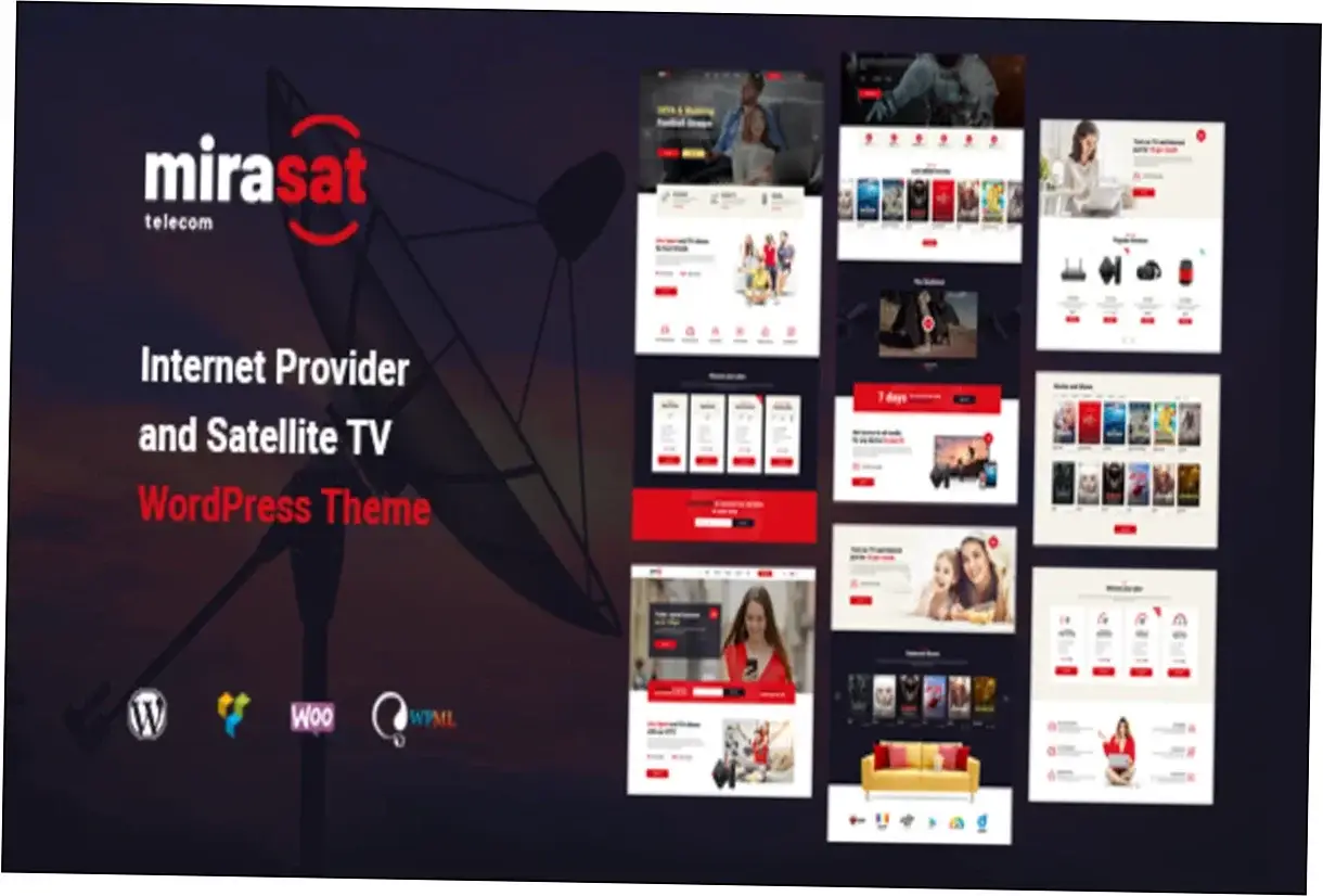 Preview of Mirasat WP Theme