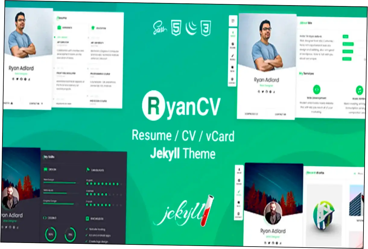 Preview of RyanCV Theme