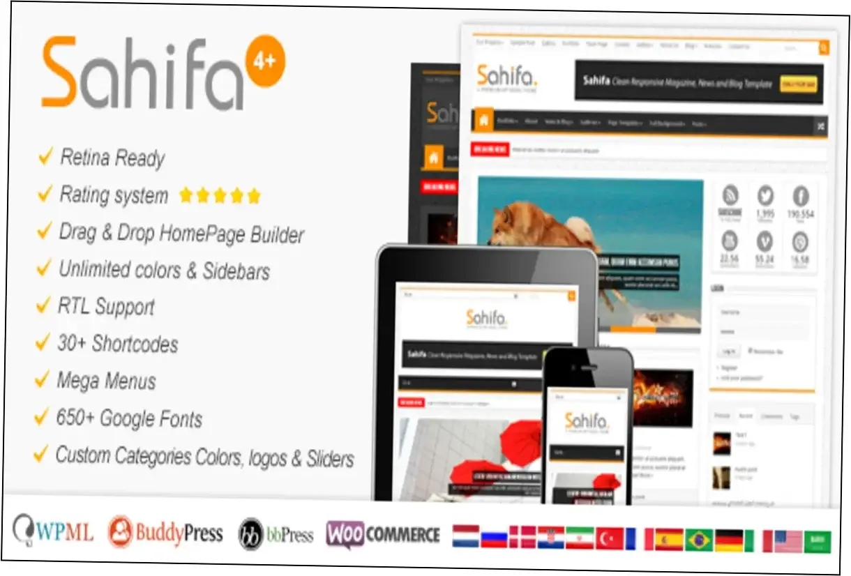 Preview of Sahifa Theme