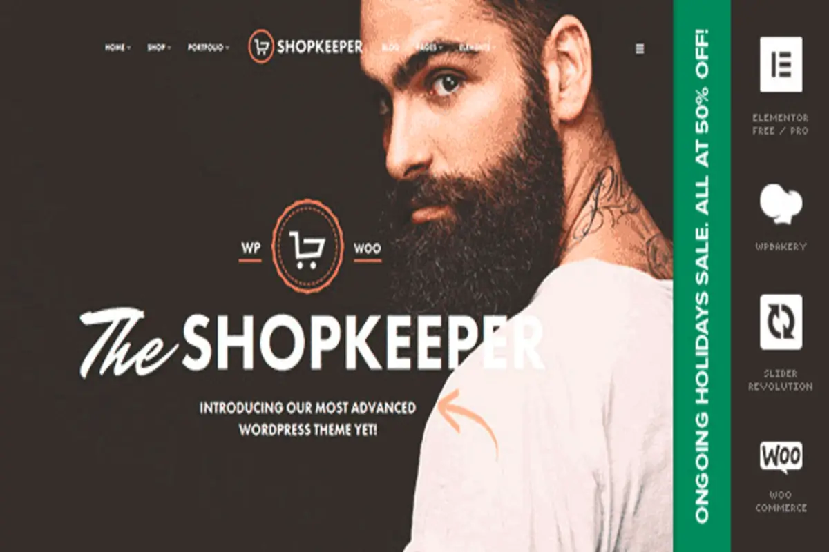 Preview of Shopkeeper WordPress Theme