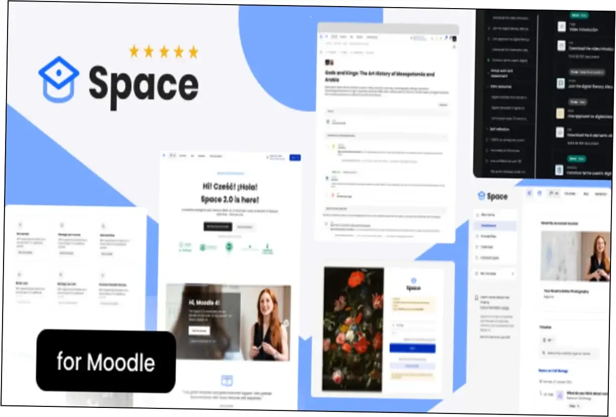 Preview of Space Moodle Theme