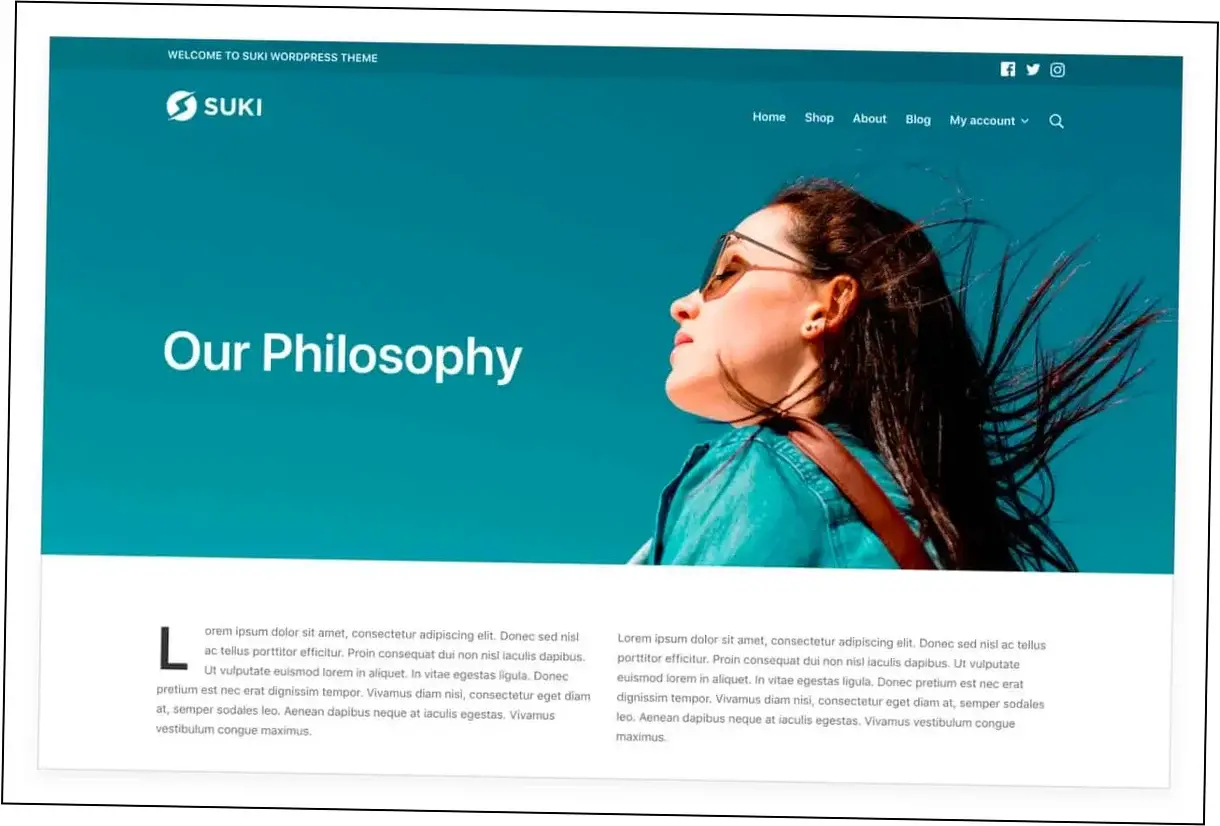 Preview of Suki Pro Theme
