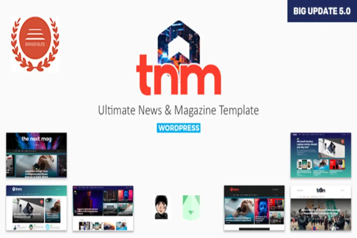 Preview of The Next Mag WordPress Theme