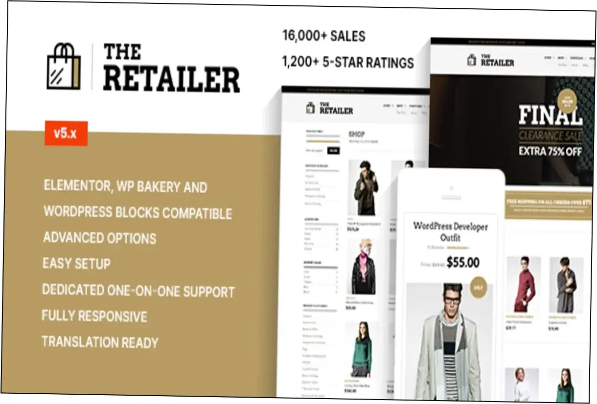 Preview of The Retailer Theme
