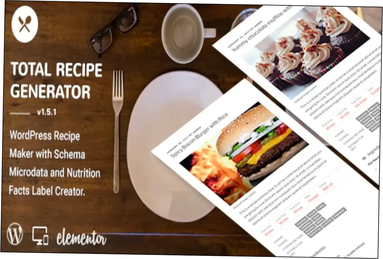 Total Recipe Generator WPBakery Nulled Download