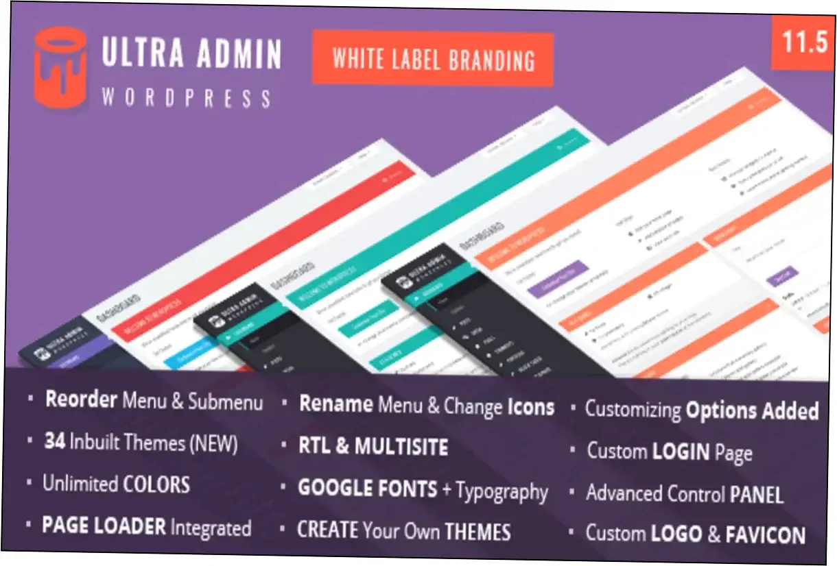 Ultra WordPress Admin Theme Nulled Download