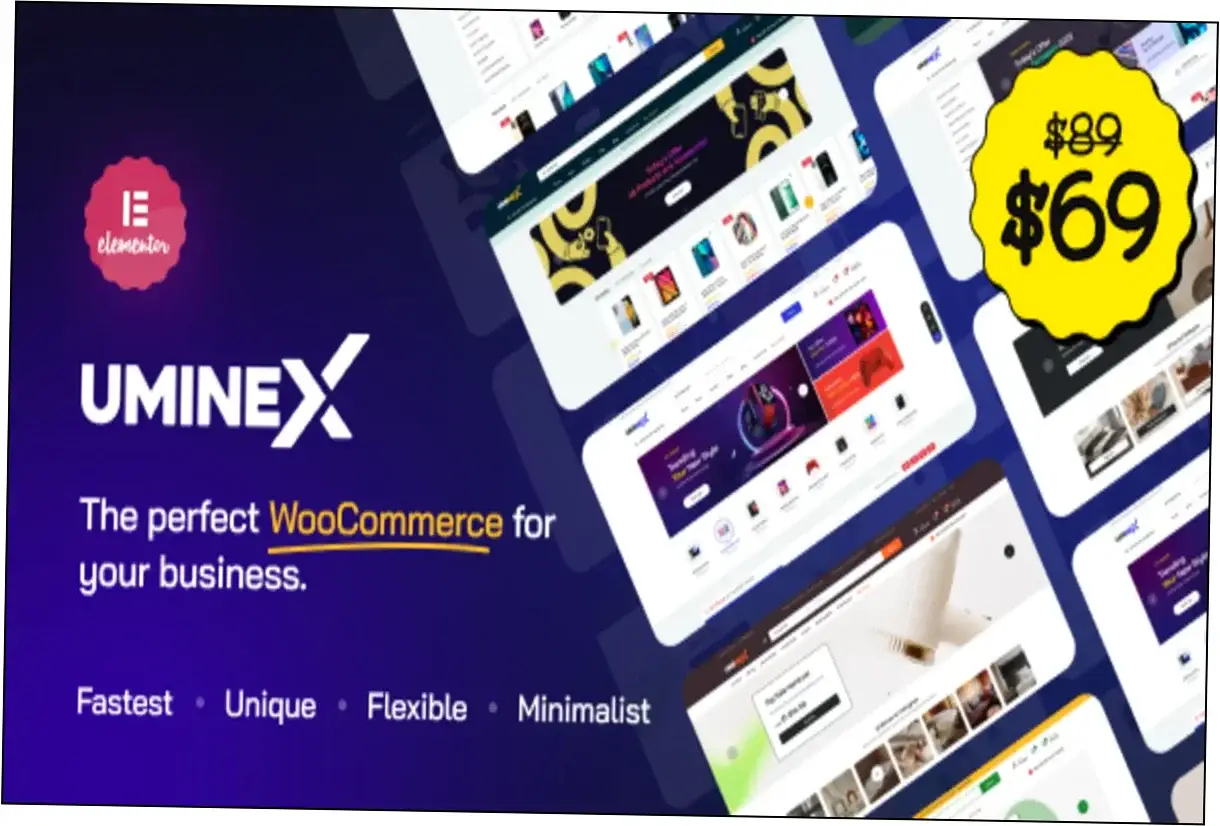 Uminex WooCommerce Theme Nulled Download Preview