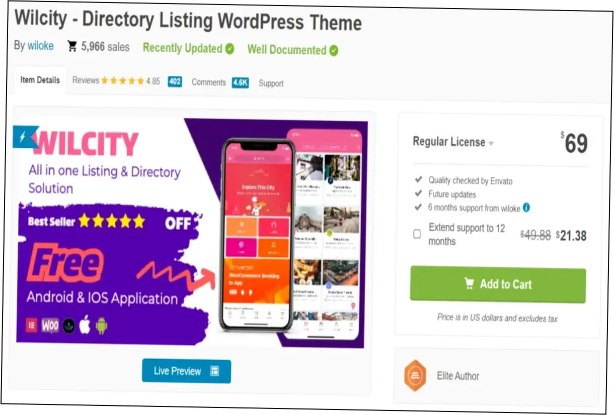 Preview of Wilcity Theme