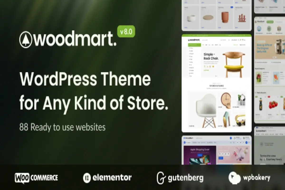 Preview of WoodMart WordPress Theme