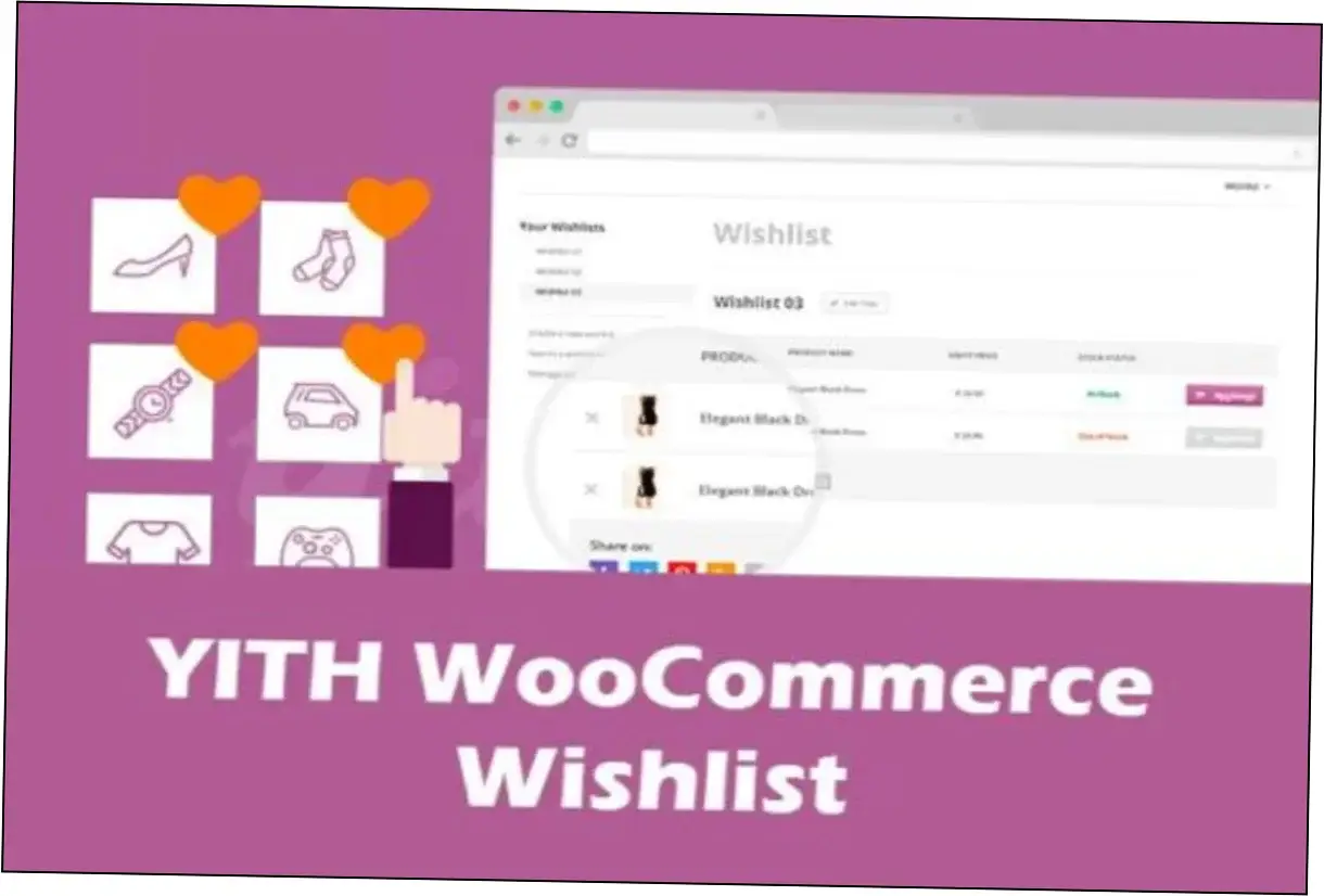 Preview of YITH WooCommerce Wishlist Premium