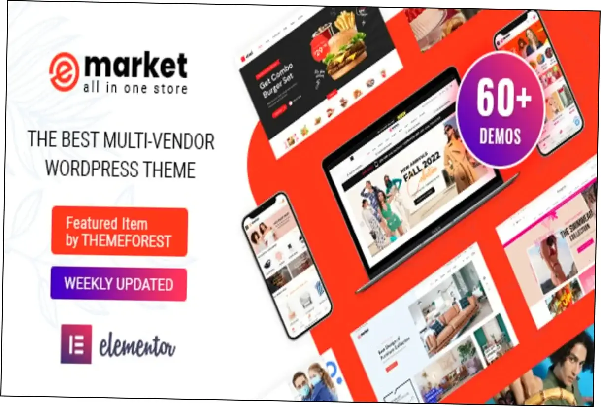Preview of eMarket Multi Vendor Marketplace